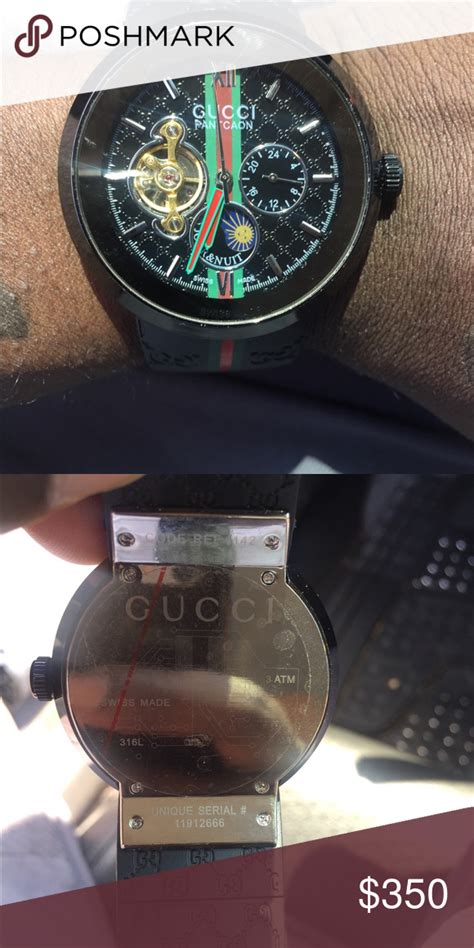 check gucci watch serial number|gucci watch authenticity check.